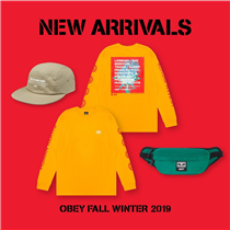 Simply the essential items for every street-fashion lover. Swipe left to take a closer look of the OBEY’s new collection.