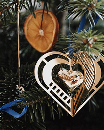 Christmas is a time for showing love to your family and friends so what better symbol to use on a tree decoration than a heart? A longstanding Georg Jensen tradition, the Christmas Collectibles series is an annual celebration of holiday themes and symbols. A tradition to be enjoyed by you and your loved ones.  Explore the Christmas Collectibles: festivalwalk