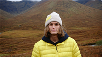 With Olle Regnér in the Scottish Highlands - wearing the Light Down Jacket. 