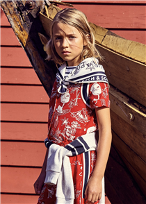 New-in for kids: nautical stripes and cartoon graphic prints. 