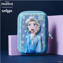 The journey starts at smiggle ❄️🍂 check out our double sided hardtop pencil case! it features both Elsa & Anna prints! 