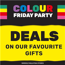 Malaysian Smigglers, excited to shop Black Friday? Welcome to the Colour Friday Party at Smiggle! 🎊🌈Get Christmas ready with DEALS on our favourite gifts INSTORE TODAY! 🎉Hurry, ends Friday! * available in Smiggle Malaysia stores only. T&C’s apply 