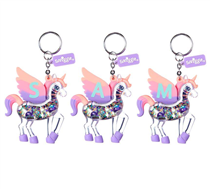 we're loving our brand new alphabet unicorn keyring! It's filled with glitter, it's scented and makes the perfect backpack accessory! head into store today to collect one for you and your bestie ✨