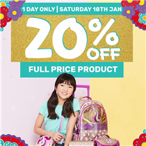 SINGAPORE SMIGGLERS! 20% OFF FULL PRICE PRODUCT - 1 DAY ONLY!