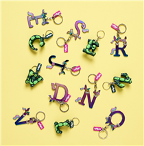 Personalise it with smiggle! Have you seen our new alphabet keyrings? choose between unicorn gems and snappy crocs! 🦄🐊