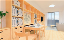 【家具配置範例－與木共居的生活】木製家具不但堅固耐用，其天然紋理和色調亦易於配襯，令家具能和諧融入不同室內環境。沿着整個單位最大的一面牆壁設置大型木製層架，除了提供充足收納空間，更可把空間分隔成整齊排列的方格，令擺放尺寸各異的生活用品時仍能帶來整齊的視覺效果。 由即日起至4月19日，凡購買木製層架，可享8折優惠；凡於指定無印良品店舖透過家具配置諮詢服務單次購買指定商品淨值滿港幣$5000或以上，可享額外9折優惠。 瀏覽更多家具配置個案：festivalwalk