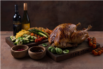 Pre-order your Thanksgiving Turkey at Ciao Chow from now - 15 November and receive a complimentary bottle of wine.   We roast our turkeys with house-made sides, a generous splash of wine and slowly roasted to deliver you a succulent, flavourful bird, just the way we celebrate Thanksgiving! Sides includes mashed sweet potato, seared brussels sprouts, roast carrots, asparagus with cherry tomatoes, cranberry sauce and turkey jus gravy.... $990 for whole turkey.  