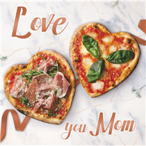 Show your mum how big your heart is! For Mother's Day, bring her to either of our locations and change any of our signature pizza into a heart.  Bring her during the whole weekend - both the 11th and the 12th....