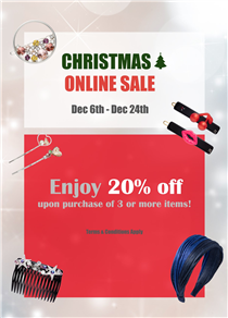 Christmas exclusive online sale! 20% OFF upon purchase of 3 pcs or above (including on sales items) starting from today until 24th Dec, 2019. Enjoy the special offer by entering the code "EXTRA20" before payment and not to miss this special opportunity! AZ聖誕節限時網店優惠！由即日起至12月24日期間，於ALEXANDRE ZOUARI網上商店選購三件或以上商品 (包括減價貨品)，於付款前輸入"EXTRA20"優惠碼，即可獲得獨家八折優惠，請勿錯失良機！ For any updates of AZ:...