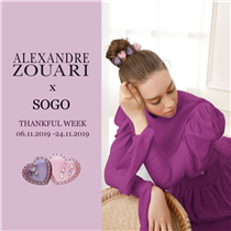 SOGO Thankful Weeks start from tomorrow until 24th Nov. Please come to enjoy the EXCLUSIVE PRIVILEGES offered by ALEXANDRE ZOUARI boutique (B1/F, Sogo Dept Store, Causeway Bay)! You will receive a special gift upon designated amount of purchase as well! 於明天至11月24日的SOGO 感謝祭，ALEXANDRE ZOUARI (銅鑼灣崇光百貨 B1樓層)為您準備獨家折扣優惠。購買滿指定金額，更可獲贈精美禮品一份，請即親臨享受精彩購物禮遇！ For any updates of AZ:...