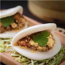 Our homemade steamed fluffy bun pocket filled with melt-in-your-mouth, braised pork belly; our BAO will make you say WOW. 自家製鬆軟包子夾上入口溶化的燜五花肉，保證讓您吃一口都滿足到「嘩」一聲。 Book Now 立即預訂:...