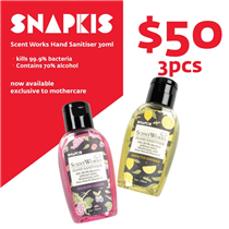 【🖐Snapkis殺菌搓手液優惠 Scentworks Hand Sanitiser 30ml Special offer🖐】