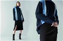 【Colourblock Stripe Top】Atsuro Tayama於混綿上衣以不同色調的特大條紋營造視覺豐富的拼色效果，並於下擺加入索繩，讓您隨心變化出不同的造型，展現獨有的前衛風格。 更多Atsuro Tayama單品在Sidefame網店發售﹕