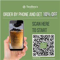 Exciting news! Get 10% off (dine-in and take-out), when you scan our