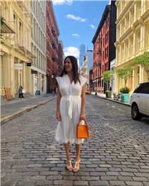 I got my Marilyn moment yesterday while shooting in SoHo. I love this dress (coming soon!) and it’s def #Capri ready. xxRM Shop the Kate Mini Tote: festivalwalk
