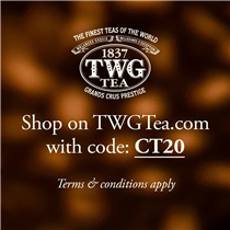 Last call! Take 20% off your entire order when you purchase 4 or more Cotton Teabags with the promo code "CT20". Promotion ends 10 May 2020 (GMT+8)! Shop now at TWGTea.Com. Terms & Conditions apply.