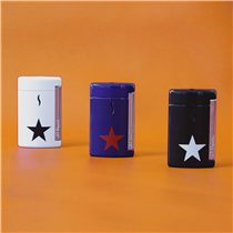 Match your look with your lighter, with the new "MiniJet Star" ! Fashionable AND powerful with their blue torch flame :