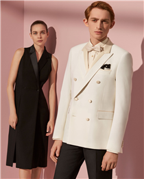 Explore elegant eveningwear in a refined monochrome colour palette and shop the new Tuxedo collection for men and women. Shop for him: paul-smith.co/qZC32m