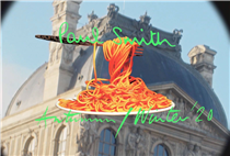 Paris-based creative, Simon Nndjock, explores the city with the help of a group of friends, dressed in the spaghetti print from the new Paul Smith 50th anniversary capsule collection. Find out more: paul-smith.co/31sK8wJ