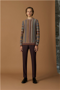 Shop an elevated take on a classic Paul Smith design with this 100% wool, Italian made knit featuring 32 separate colours. Shop for him: paul-smith.co/52ZFlN