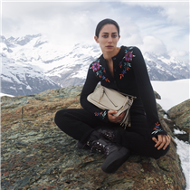 At home, in the wild. Artist and model Conie Vallese for Bally AW19