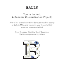 Make your Bally sneakers truly yours!