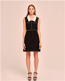 Our FW20 Top Pick Style - Lovely Eton Collar Jacquard Dress 