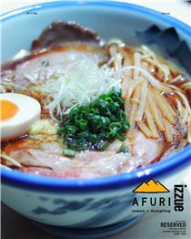 【AFURI x IZZUE】🥢🍜‼️ Crossover - Japanese A4 Wagyu Shoyu Ramen.   Enjoy the strong Wagyu flavour from the AFURI signature chicken & soy sauce broth with wagyu beef tallow, together with the toasty aromatic A4 Wagyu. What a double enjoyment! Let’s try this by 15 May at AFURI! Limited! 🙋🏻‍♂️🧡