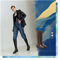 Present in modern smart women with this leather riding boots. #joypeacehk #FW20