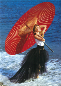 CHANEL Holidays, a summer retrospective. Photographed by Karl Lagerfeld in Monaco, starring Claudia Schiffer. 