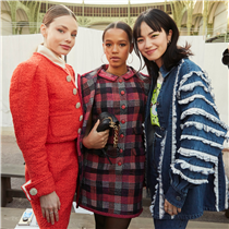 Actresses Kristine Froseth, Taylor Russell and Nana Komatsu were among the guests at the CHANEL Spring-Summer 2020 Haute Couture show. 